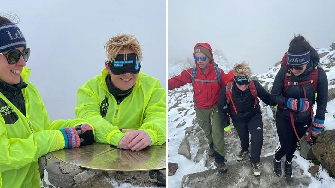 Image from the original article "Travel Village Group’s manager hikes Snowdon while blindfolded to raise funds for charity" (description needed)