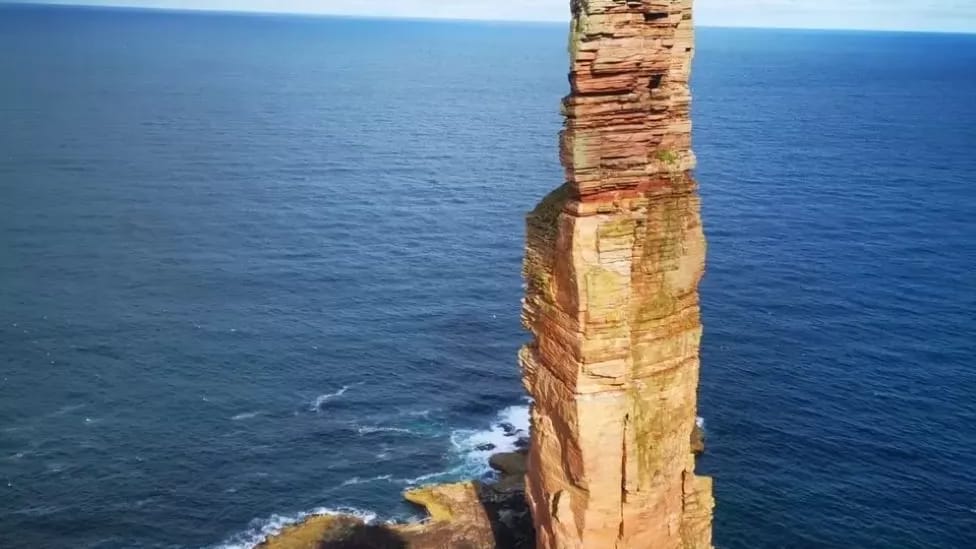 Bill Weishaar Jr described the sea stack as looking like a “skyscraper in New York but made of stone”
