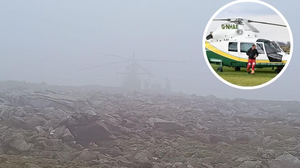 Air Ambulance Helicopter Stranded on Scafell Pike for Two Days in Unprecedented Event
