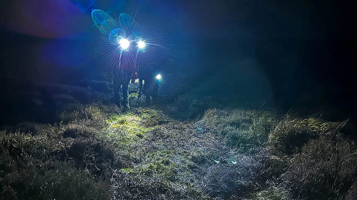 Rescuers in action during the incident on The Cheviot. Photo: NNPMRT