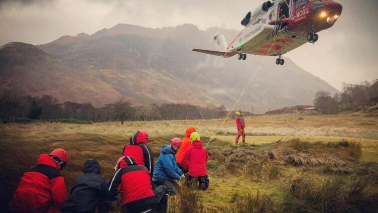 To go with story by Michelle Henderson. Kintail Mountain Rescue Team are appealing for new volunteers to join the team. Picture shows; Kintail Mountain Rescue Team . Kintail. Supplied by Kintail Mountain Rescue Team Date; 16/04/2023