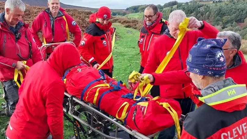Cleveland Mountain Rescue Team provided help to a runner a few miles east of Osmotherley (Image: Cleveland Mountian Rescue Team)