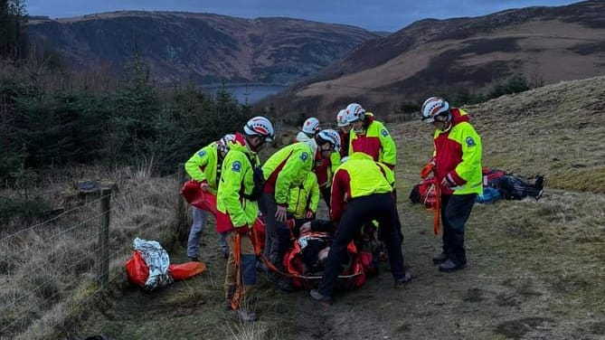 Brecon Mountain Rescue Team respond to injured man (Brecon Mountain Rescue Team)