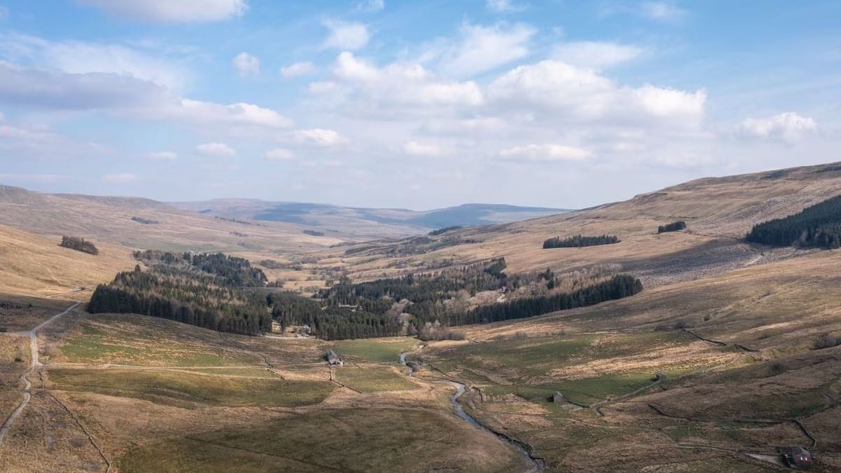 tree less Snaizeholme in the Yorkshire Dales