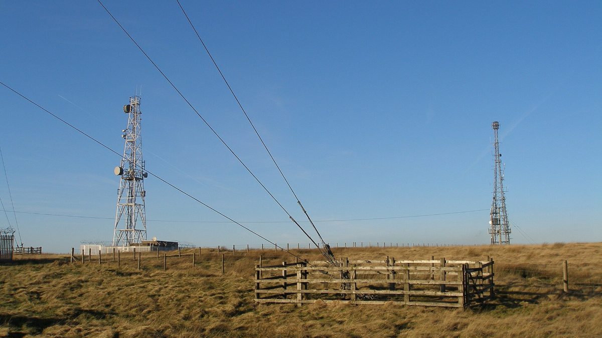 Masts on Hameldon Hill