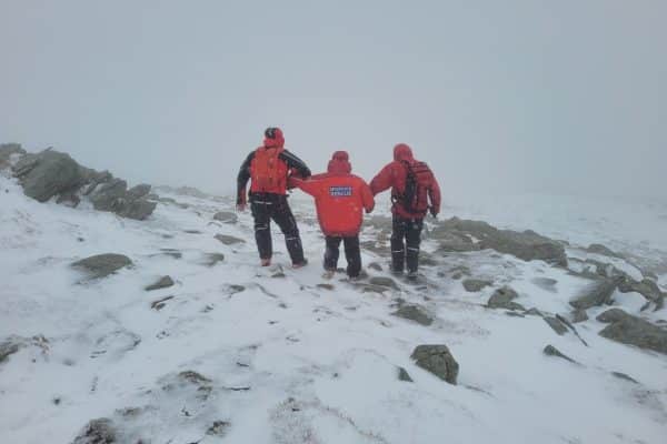 Woman rescue from Old Man of Coniston as snow conditions returned