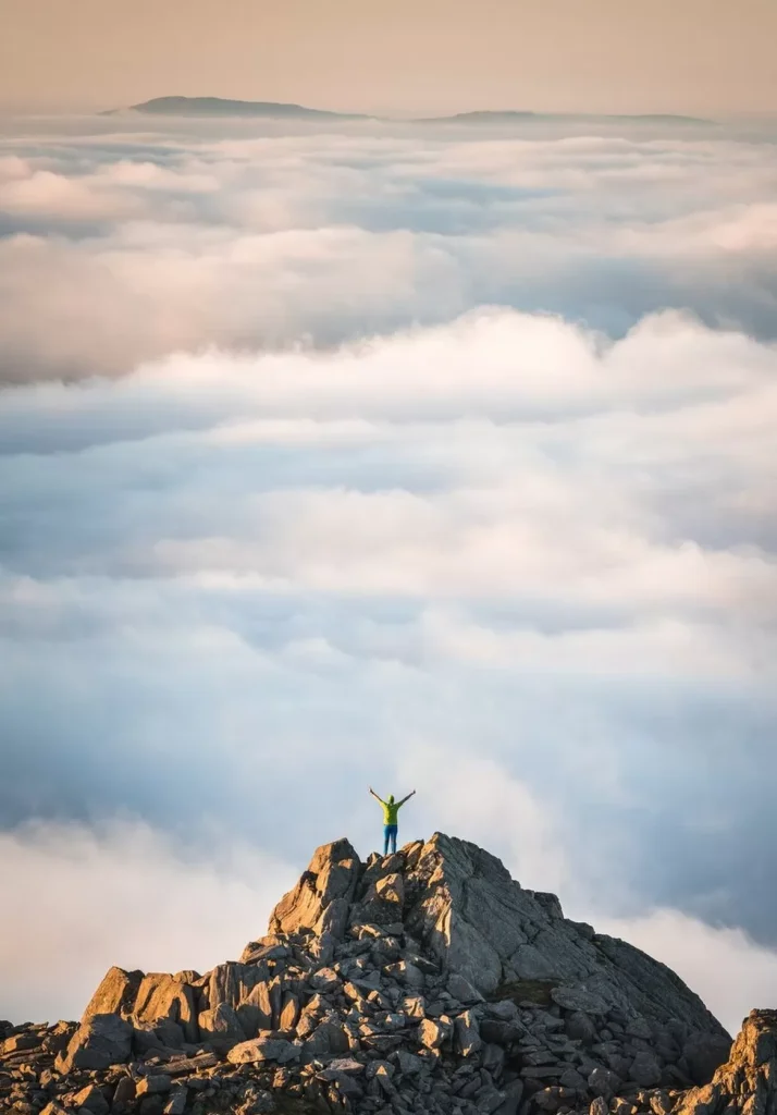 A stunning cloud inversion