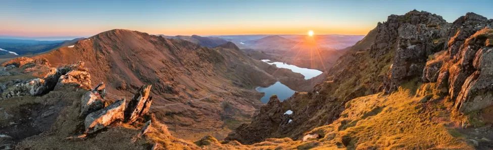 The breathtaking view from the summit of Yr Wyddfa (Snowdon)